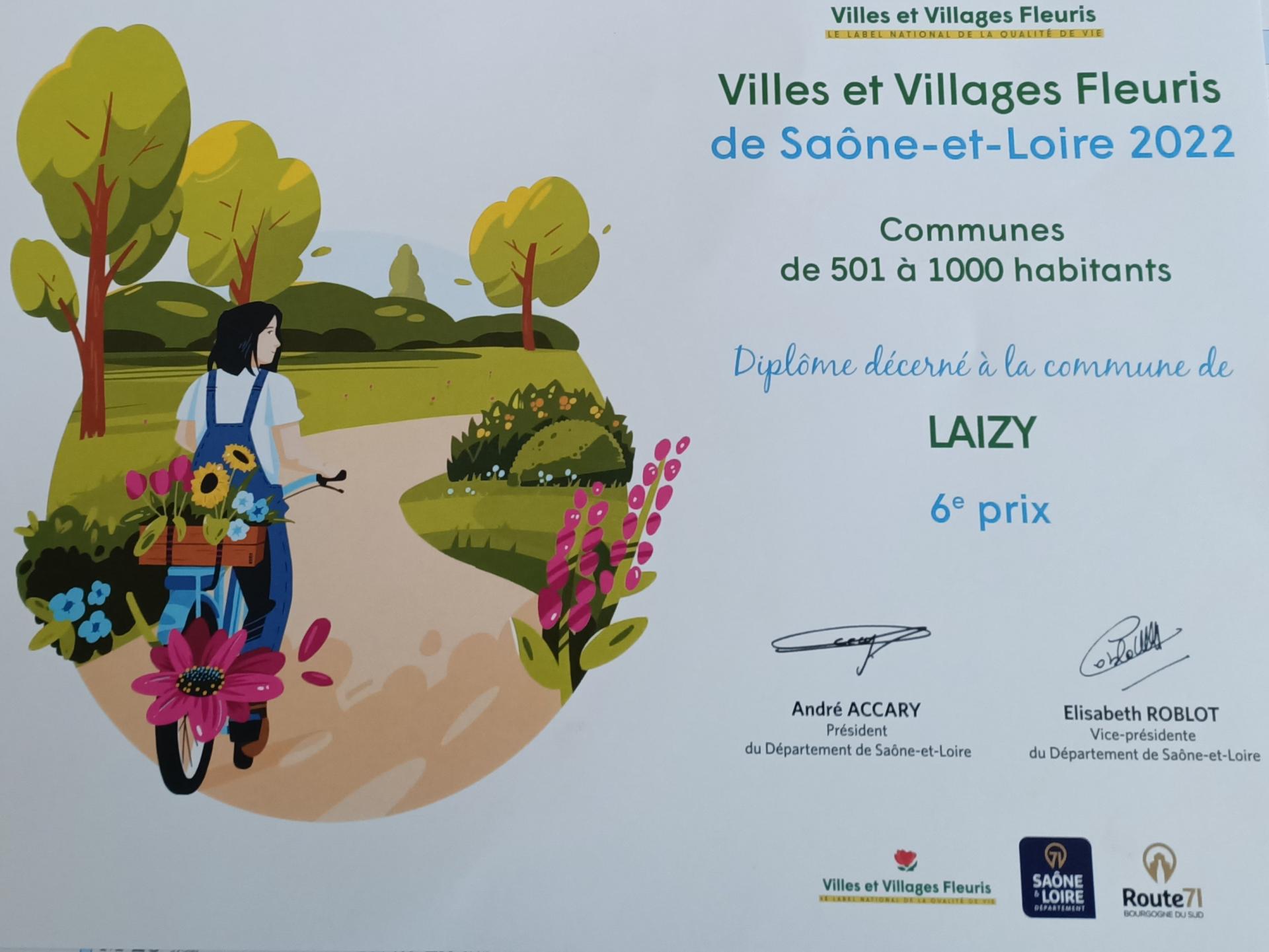 Concours départemental 2022 des villes et Villages Fleuris
